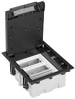 Лючок регулируемый в фальшпол Simon Connect Cima SF310 3х2 мод. 226x187x92мм IP44 графит картинка